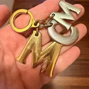 MCM Metal Logo Letter Charm Keychain / Bag Charm